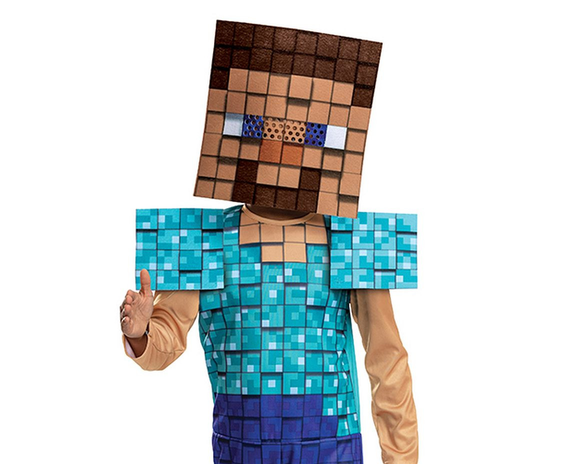 Costume Steve Plus- Minecraft (license), size. S (4-6 year)